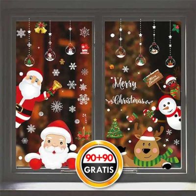 180x Χριστουγεννιάτικα αυτοκόλλητα | XMASCLINGS
