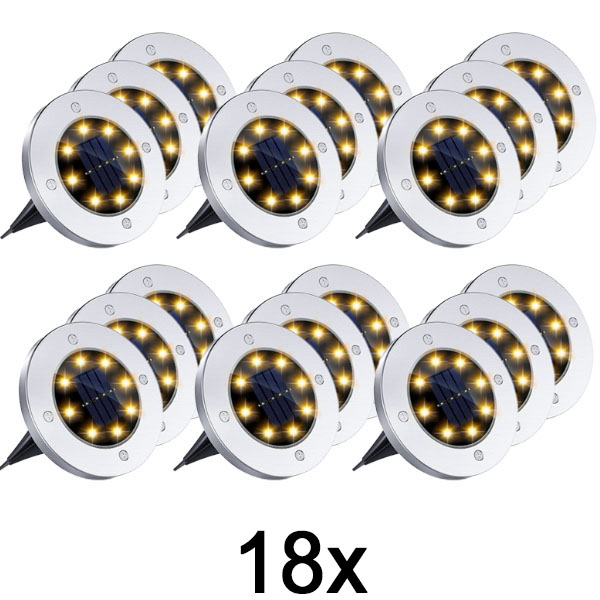 6x Φωτιστικά δαπέδου ηλιακής ενέργειας για εξωτερική χρήση (3τμχ) | LUMIGARD