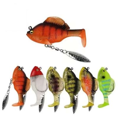 Σετ προ-αρματωμένων δολωμάτων swimbait – 10 g, κρυφό αγκίστρι, 6 τεμάχια | FISOLOVKA